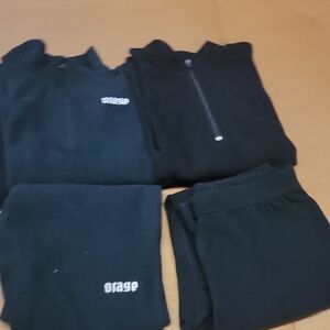 Lot Of 5 Fleece Toddler Boys Large Tops & Bottoms 1 Set Nice!